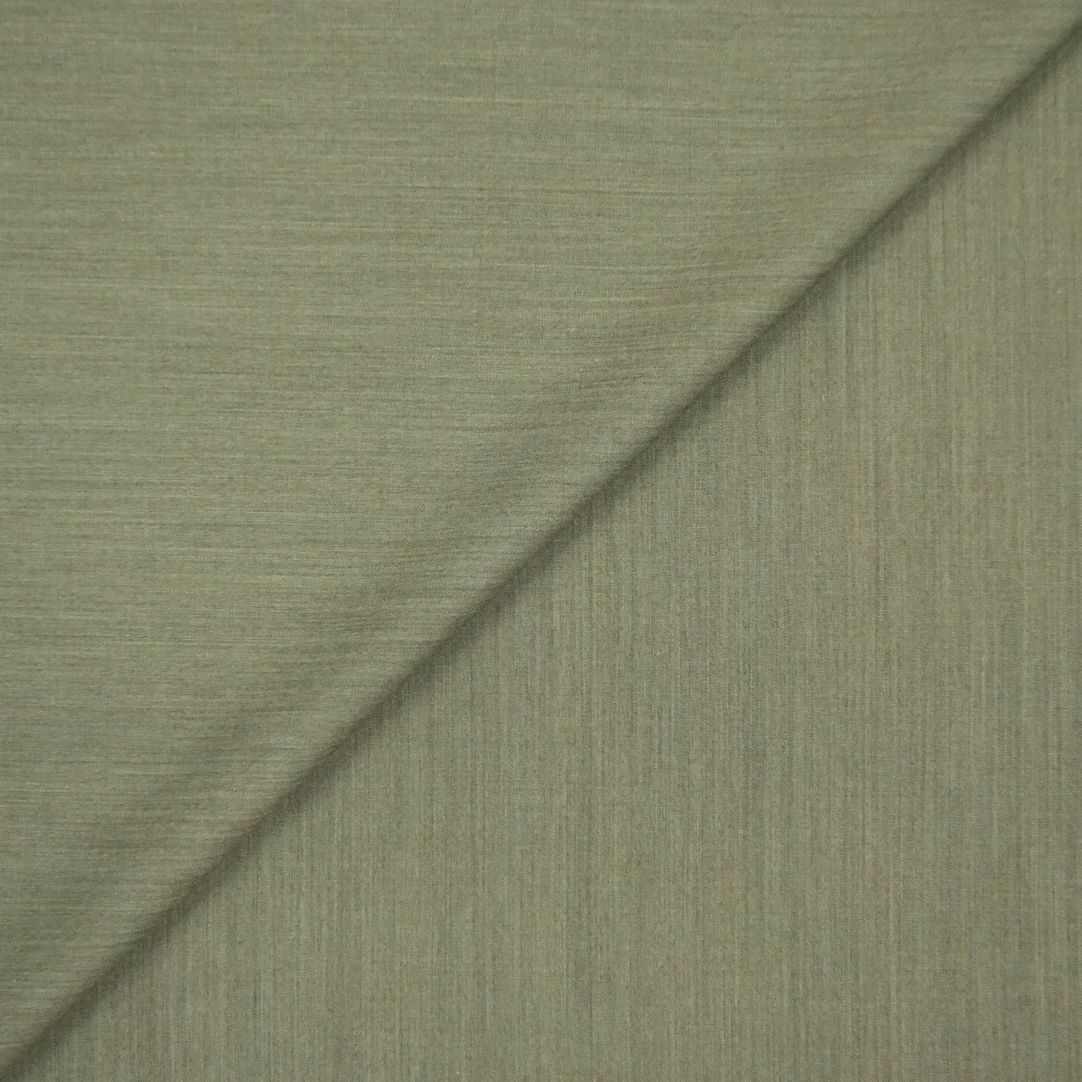 Moss Green Solid Texture Wool Suiting Fabric