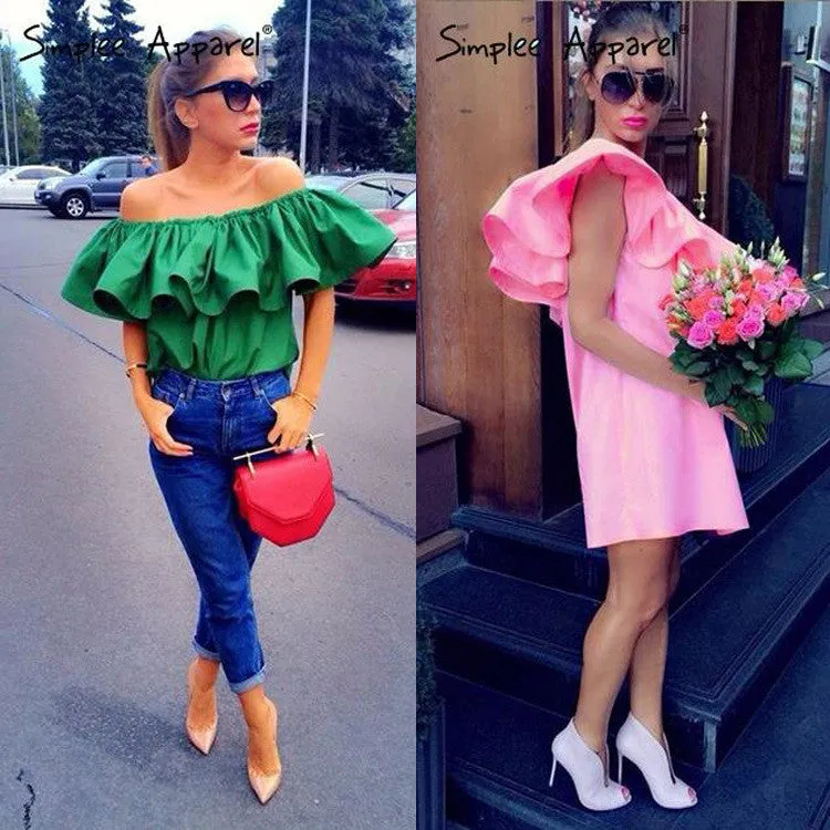 Off Shoulder Boat Neck Sleeveless Short Dress