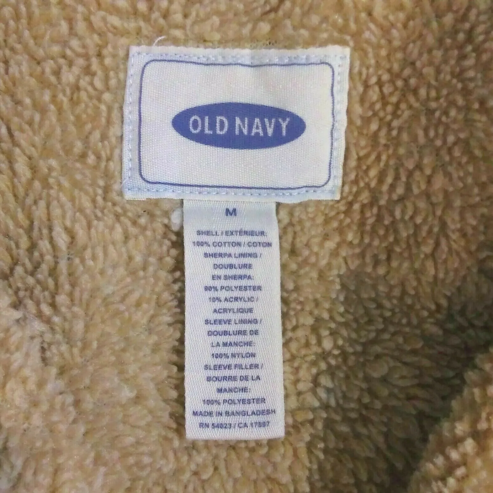 OLD NAVY Women's Jeans Coat  Winter Sherpa-Lined Blue Warm Denim Jacket VTG M