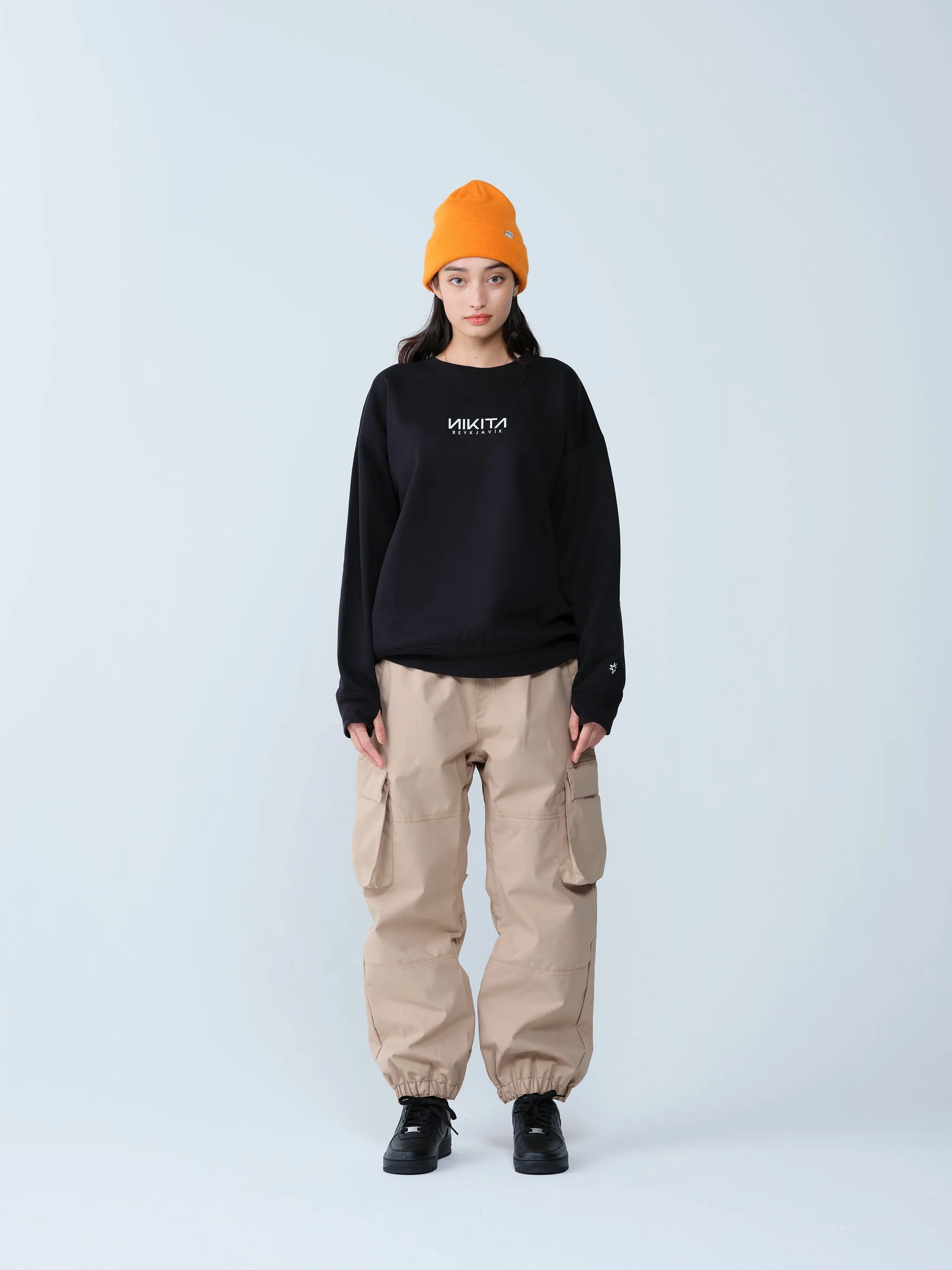 OVERSIZE CREW NECK - BLACK