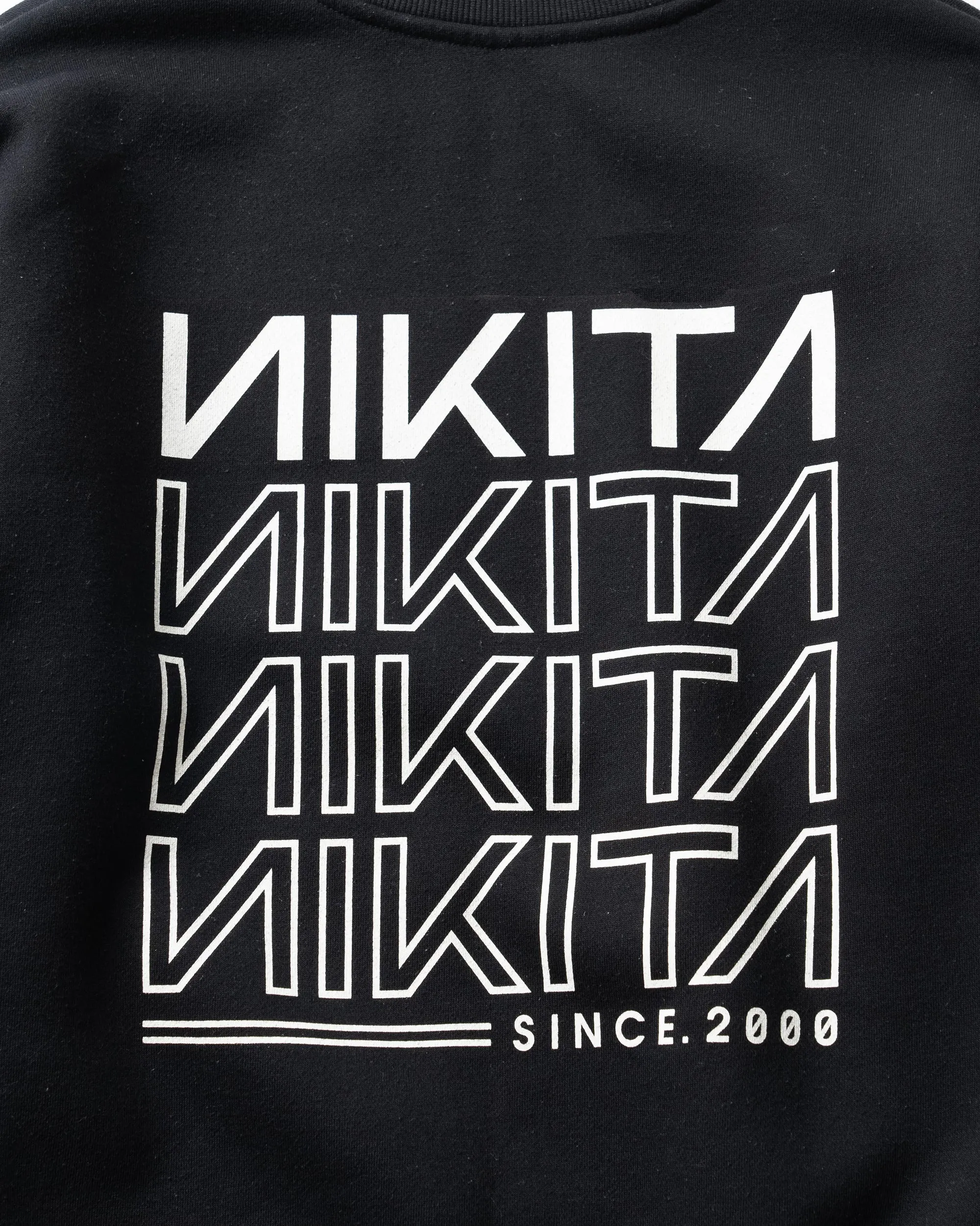 OVERSIZE CREW NECK - BLACK