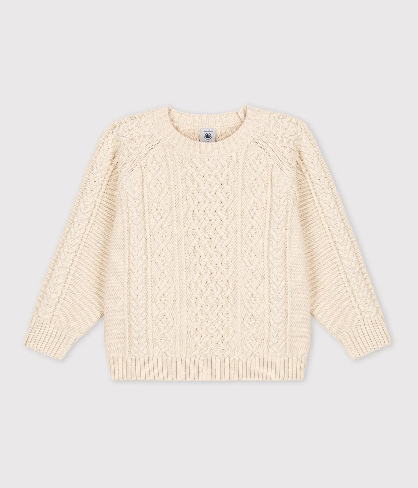 Petit Bateau kids cable knit sweater