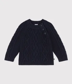 Petit Bateau kids cable knit sweater