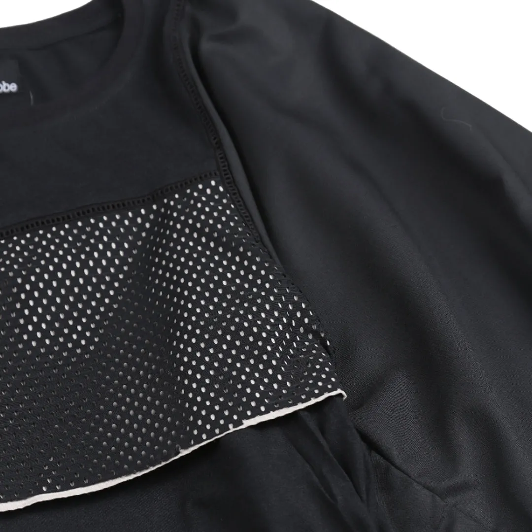 PUFF RIBBED TEES BLACK