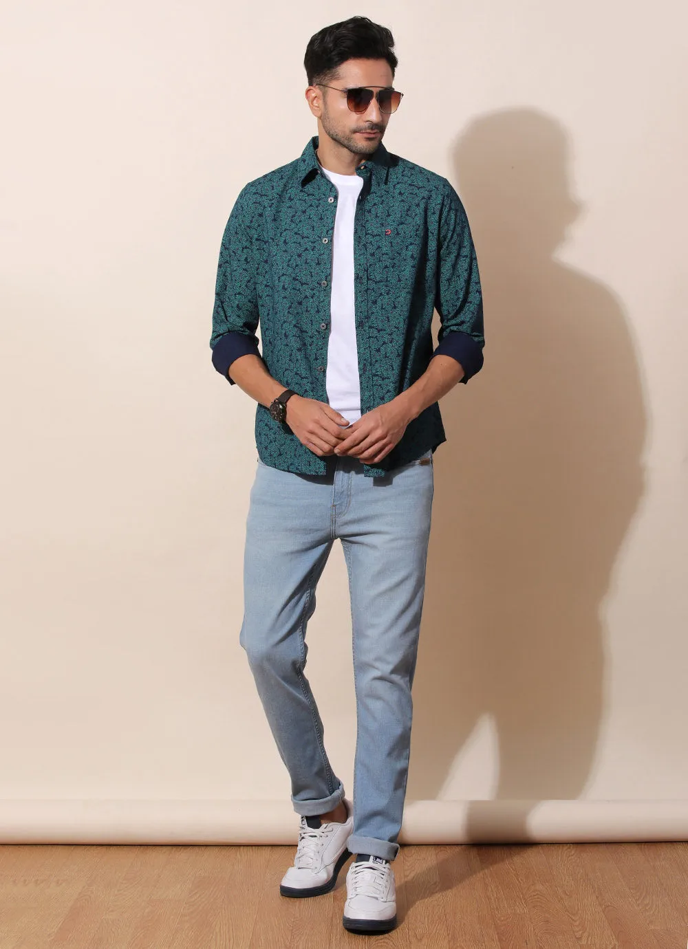Rique Green Denim