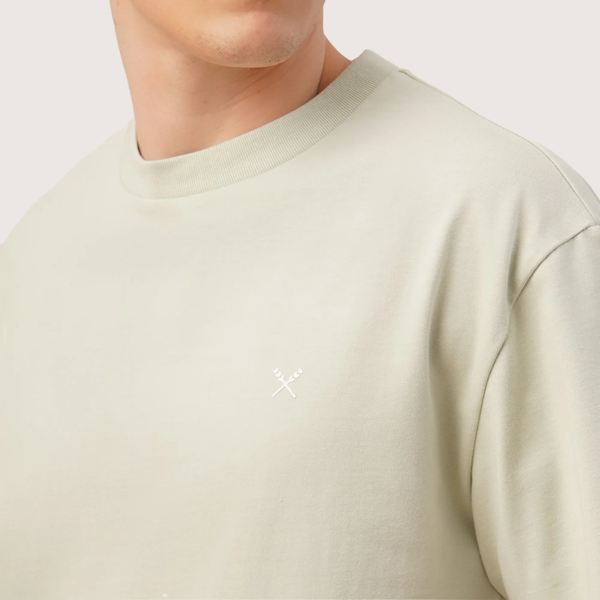 Round Neck T-Shirt With Front And Back Graphic Print