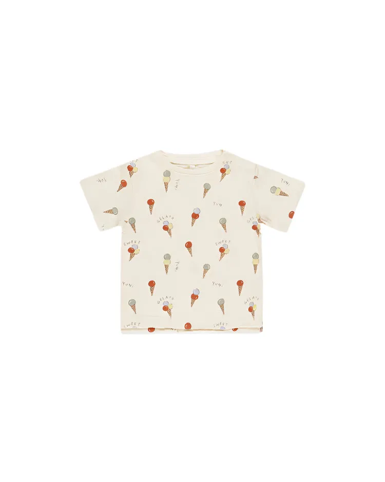 Rylee   Cru infant & kids raw edge tee
