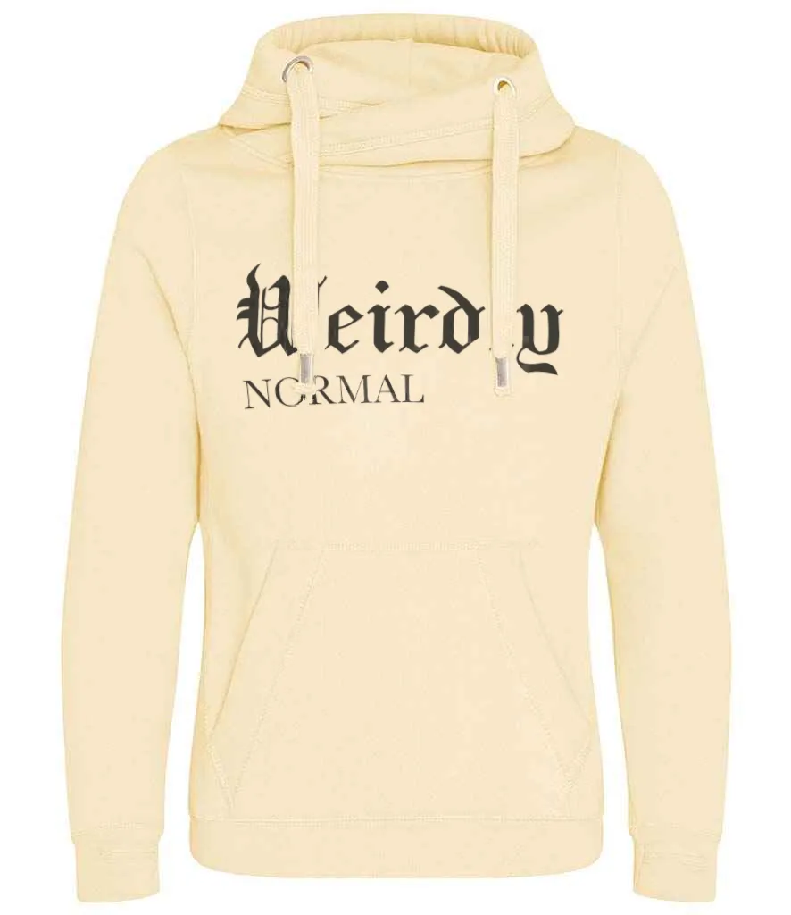 SECOND Luxury Cowl Neck Weirdly Normal Hoodie - Vanilla Cream - M