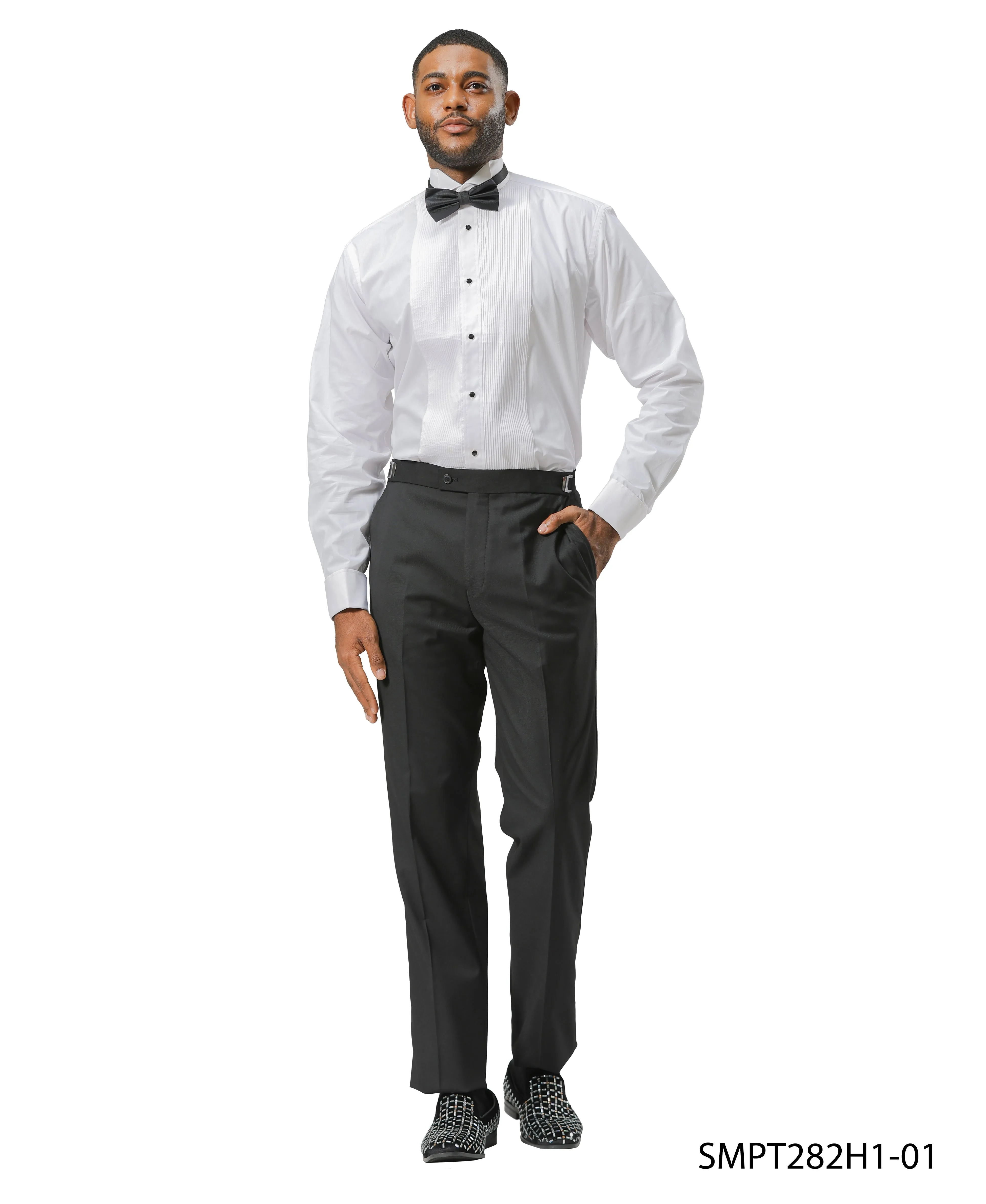 Stacy Adams Solid Tuxedo Dress Pants – Timeless Sophistication & Comfort | D&K Menswear