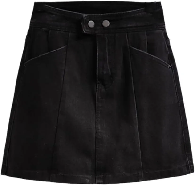 Stripe Splice Patchwork Mini Denim Skirts Women Summer Casual Short Pencil Denim Skirt