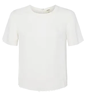 Suzette Silk T-Shirt in White