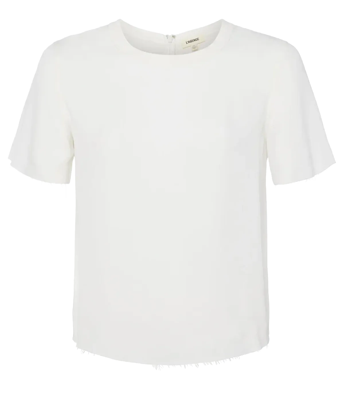 Suzette Silk T-Shirt in White