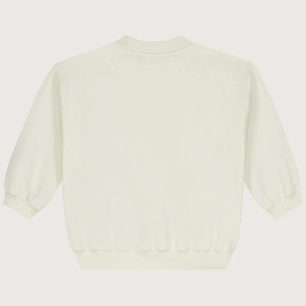 Sweater Dropped Shoulder Baby Cream 10Y