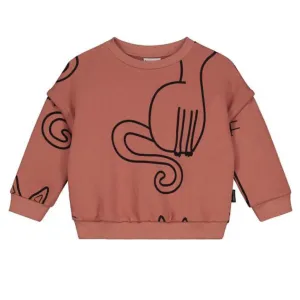 Sweater Happy Cat Rustic Brick