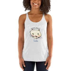 Tails Women's Racerback Tank (Dark)