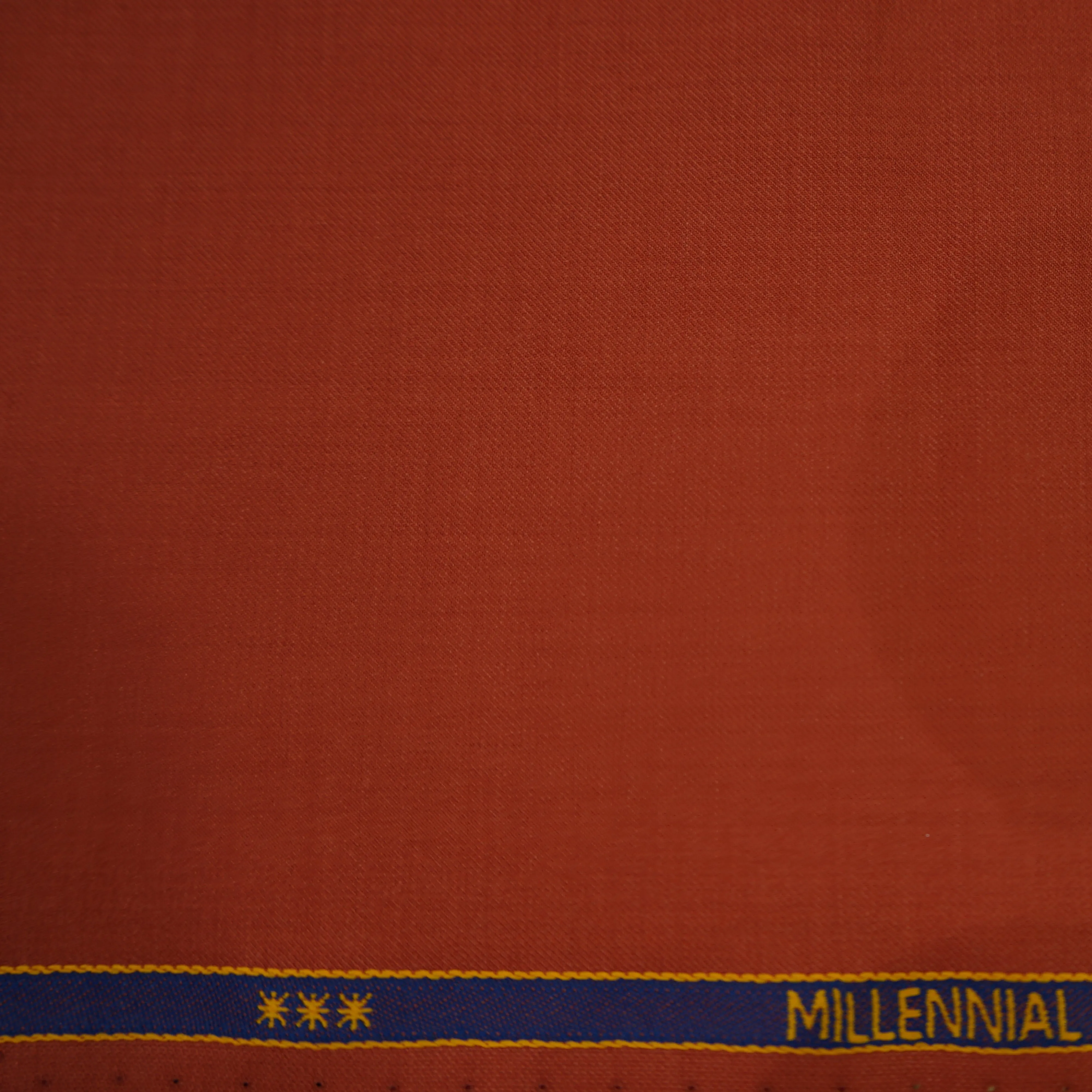 Terracotta Solid Plain Weave Dormeuil Sustainable Wool Millennial Fabric