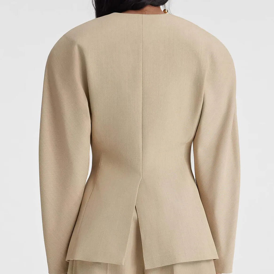 Women's Retro Wide-Shoulder Blazer