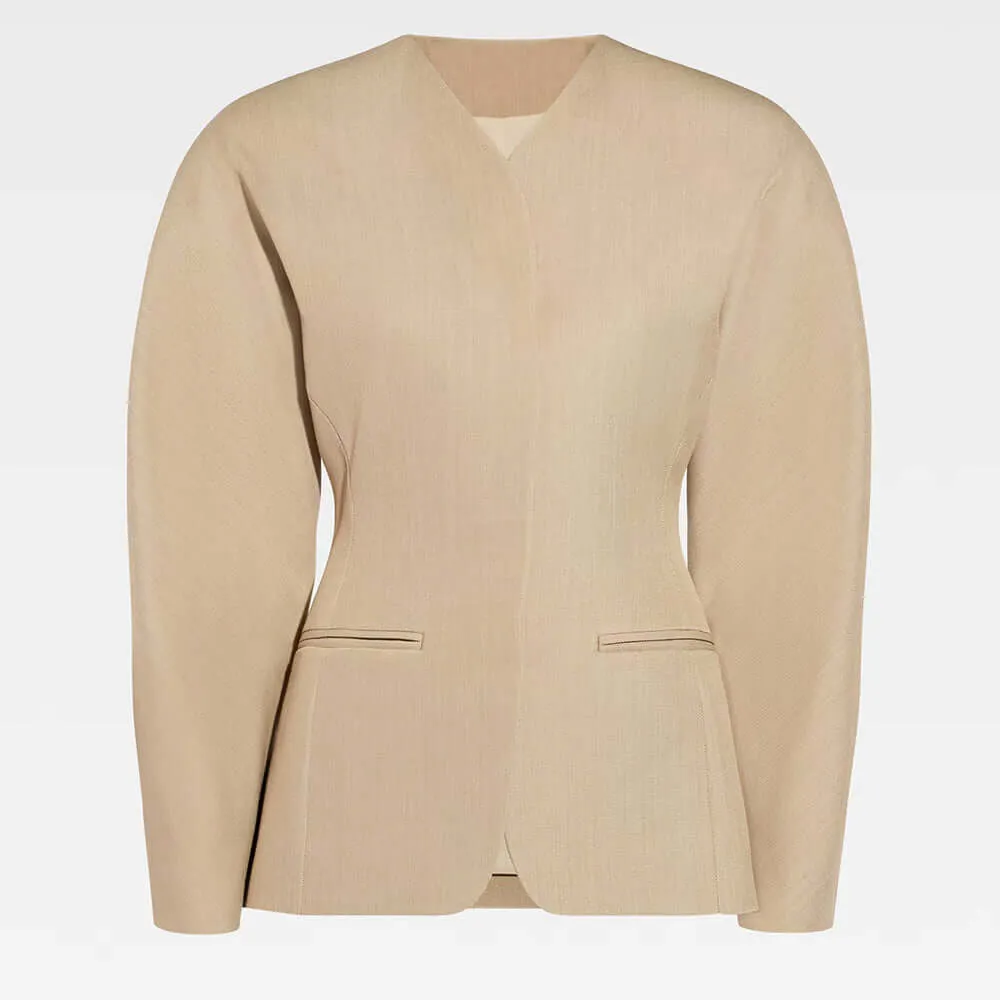 Women's Retro Wide-Shoulder Blazer