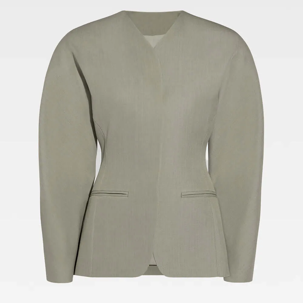 Women's Retro Wide-Shoulder Blazer